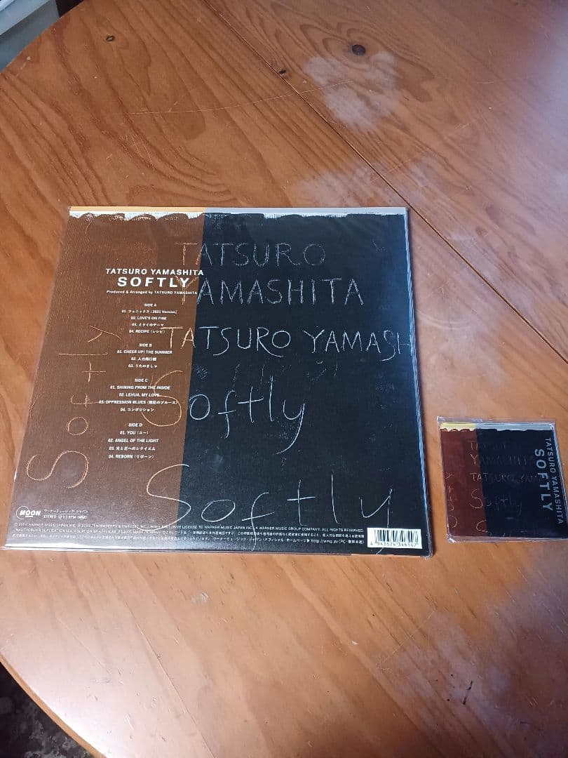 山下達郎 Softly サイン入りカード　コースター付き　ソフトリィ