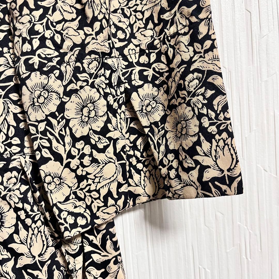 美品　ピープルツリー　V&A ロングワンピース　花柄　七分袖