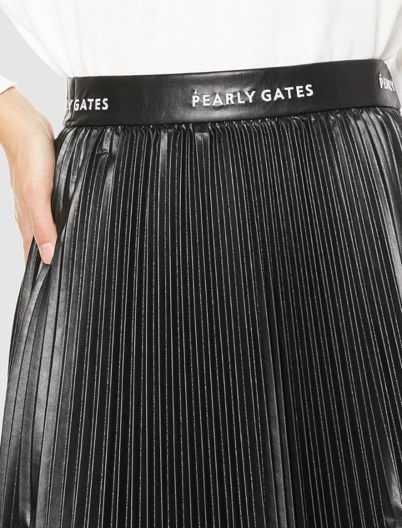 新品未使用 PEARLY GATES レディース プリーツスカート 1 ブラック