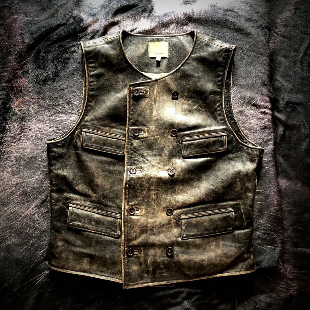 ジャケット・アウター BANANA REPUBLIC Leather Vest