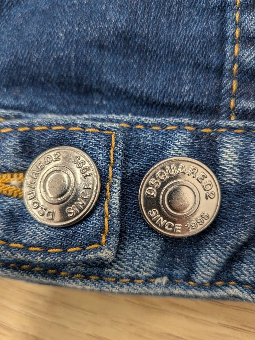 DSQUARED2 ダメージ加工デニムジャケット　サイズ46