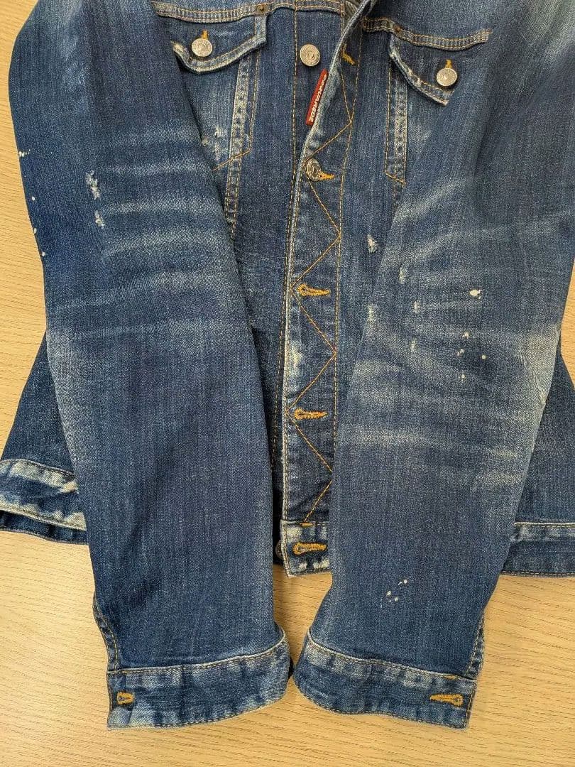 DSQUARED2 ダメージ加工デニムジャケット　サイズ46