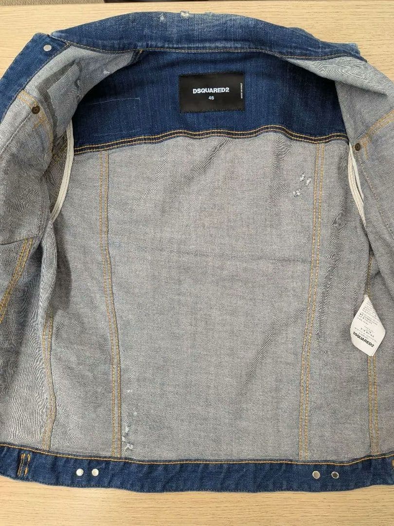 DSQUARED2 ダメージ加工デニムジャケット　サイズ46