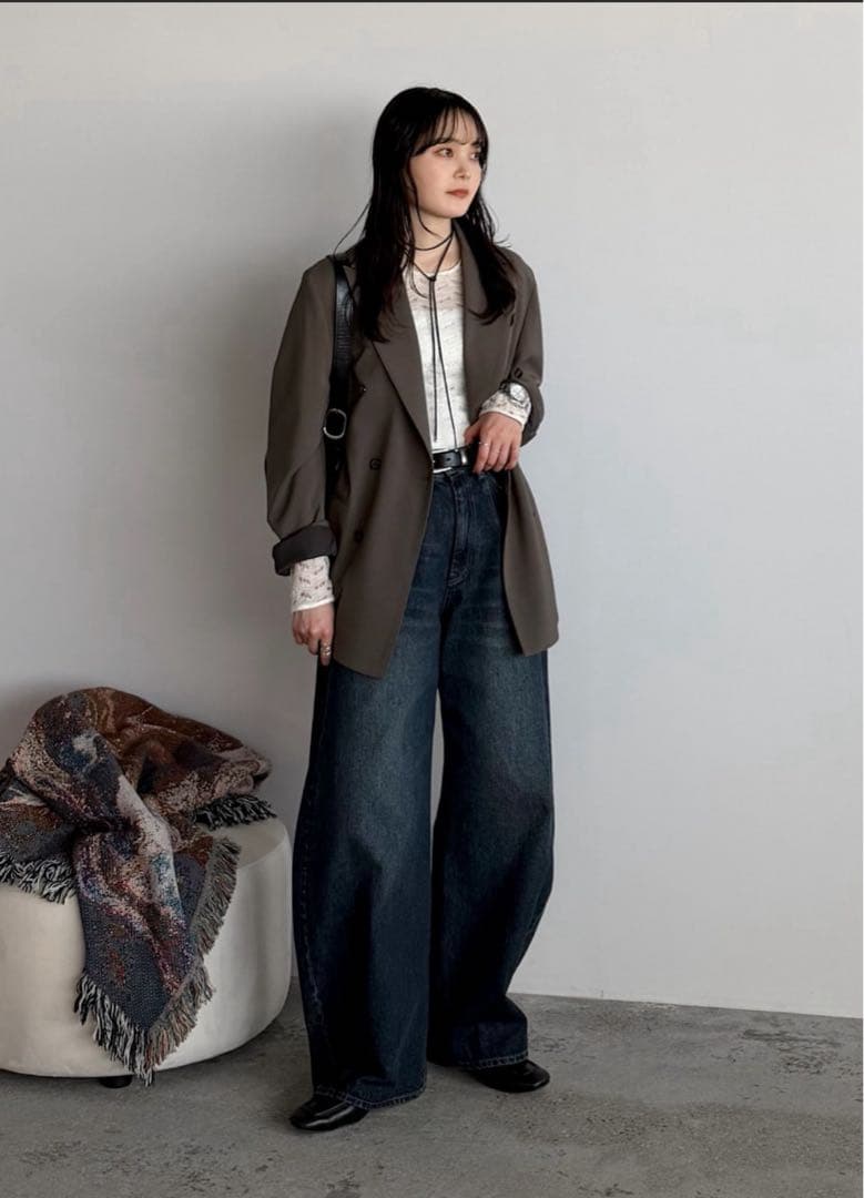 完売品　WYM L size HIGH TWIST PE DOUBLE SUIT