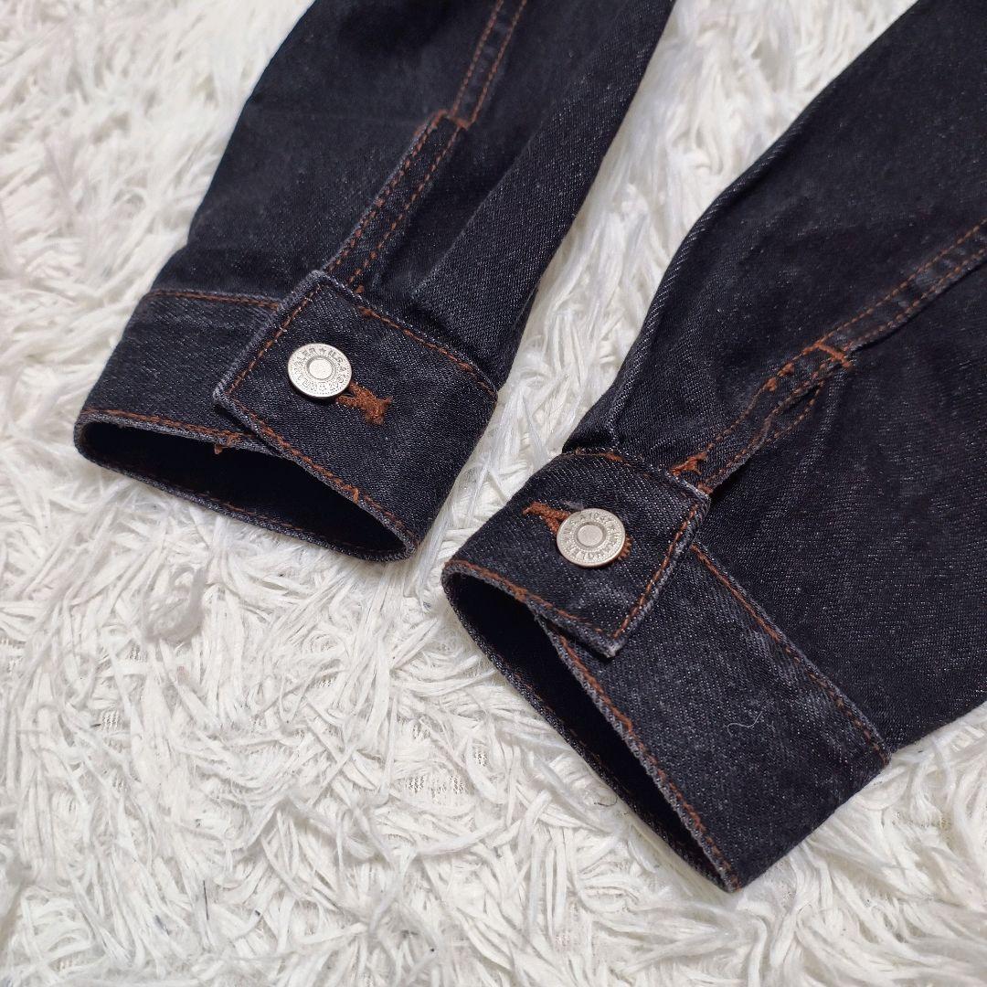 90s Wrangler BLACK DENIM JACKET 日本製 短丈