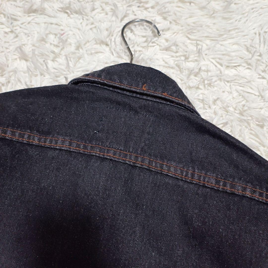 90s Wrangler BLACK DENIM JACKET 日本製 短丈