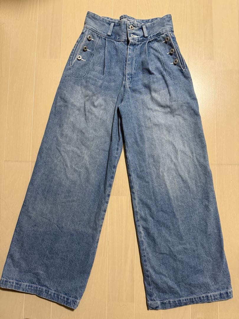 Camphor wood ワイドバギーデニム