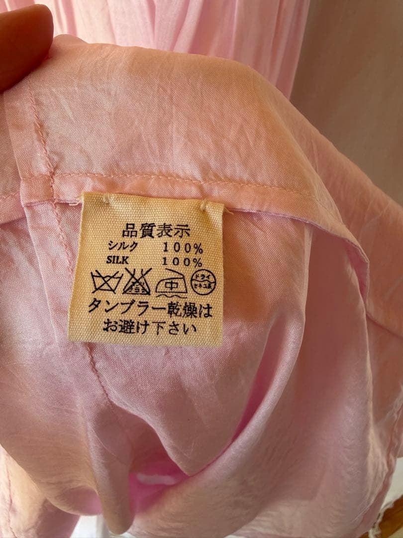 【新品未使用】bunai　シルクノースリーブワンピース