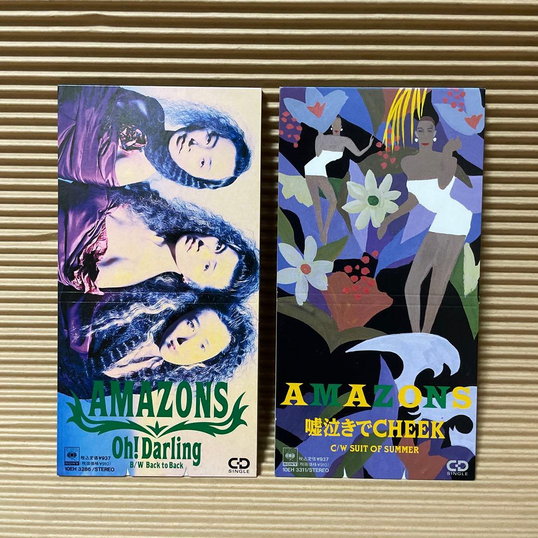 AMAZONS 8cm cd 6枚 夢で逢いましょう 嘘泣きでCHEEK 他