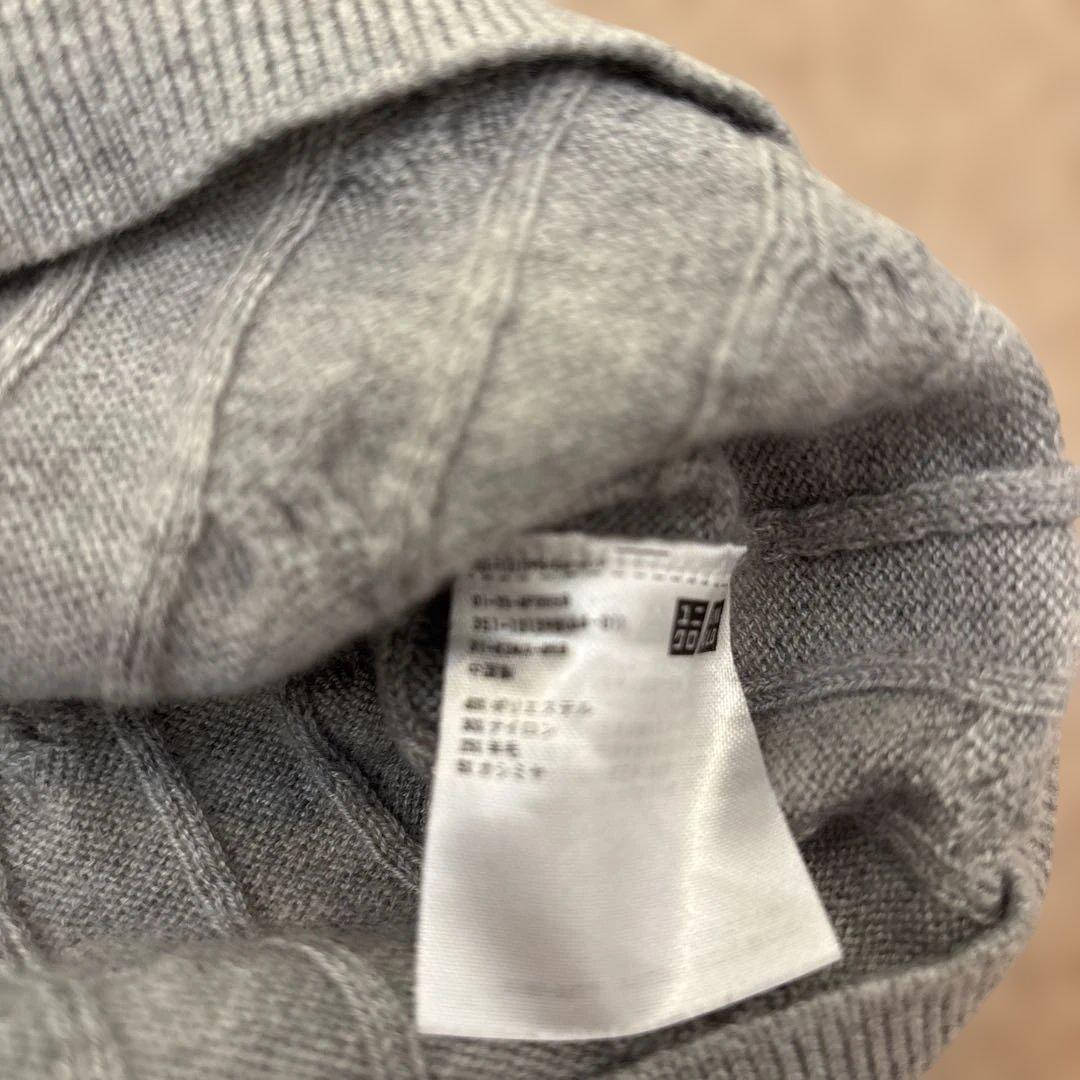 UNIQLO グレーニットS & マリクレールスポール新品チェック柄スラックスM