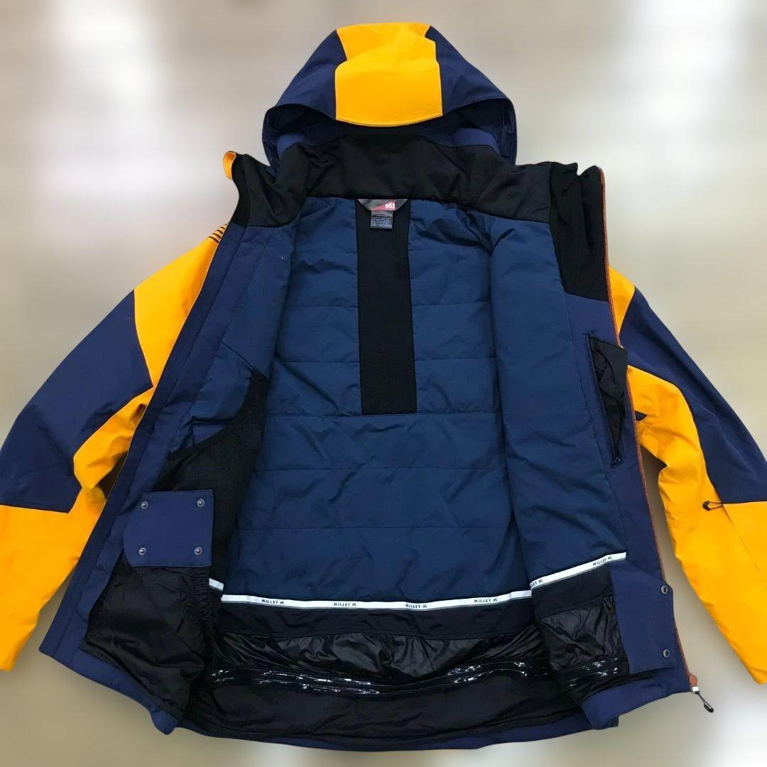 MILLET 中綿入りストレッチウエア上下セット　上/ＸＬ下/Ｌ 美品