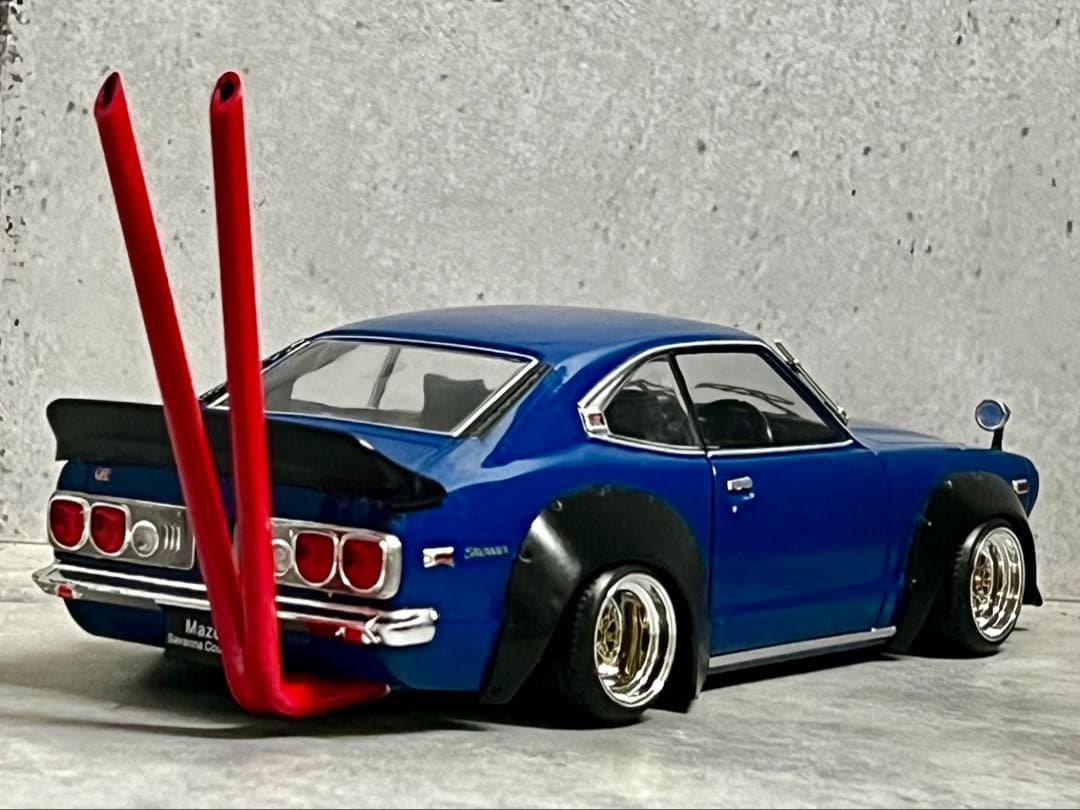 国産名車 1/24 マツダ RX-3 カスタム 街道レーサー 旧車 ミニカー
