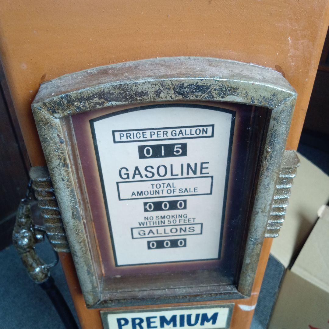 76 ガソリンスタンド型置物　収納たっぷり　インテリア　激レア