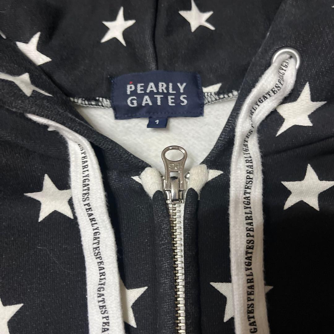PEARLY GATES 星柄　厚手フーディー サイズ1