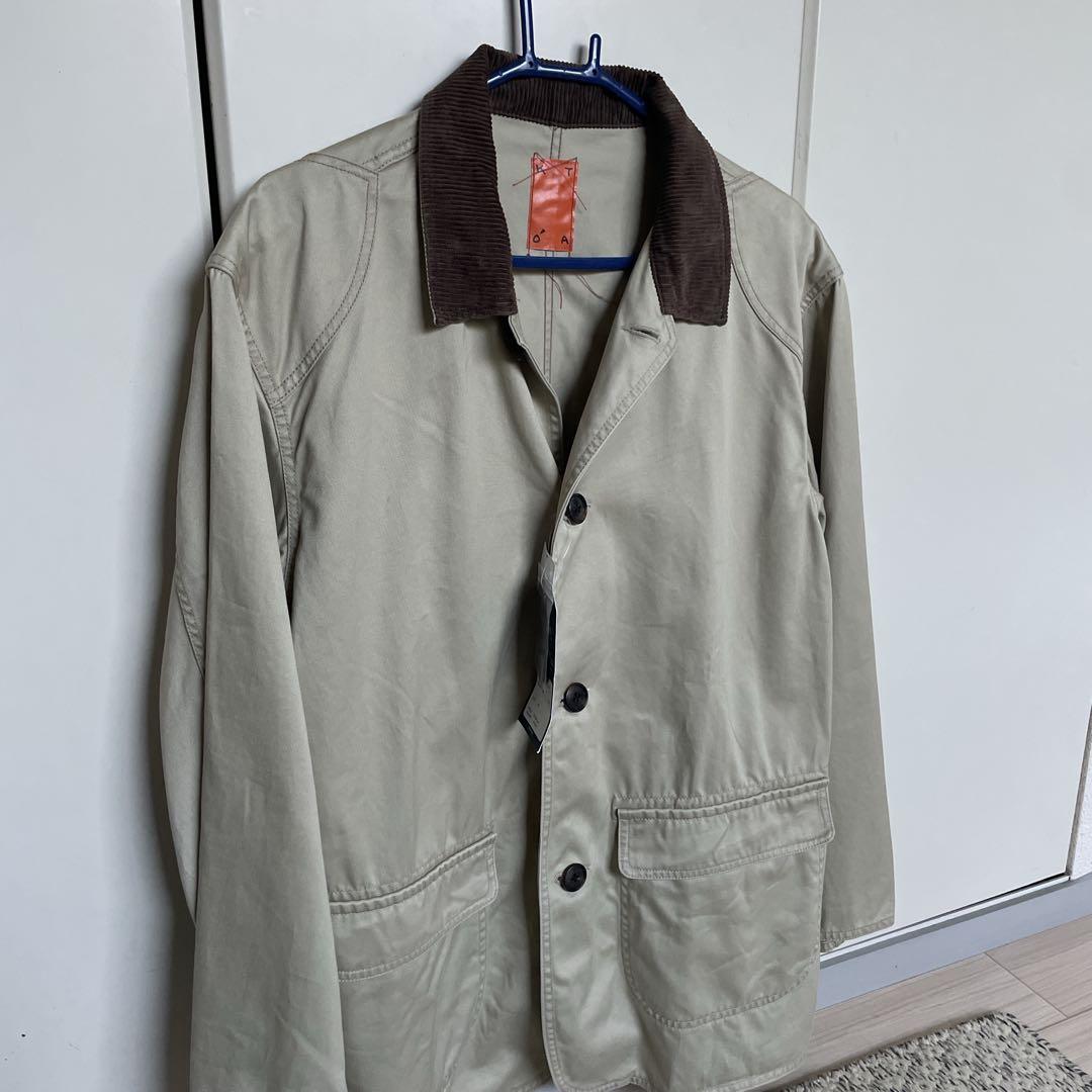 【未使用品】KATO' ベージュ コーデュロイ襟 ジャケット カバーオール