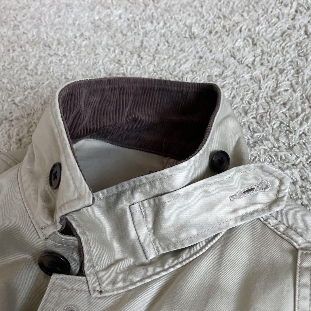 【未使用品】KATO' ベージュ コーデュロイ襟 ジャケット カバーオール