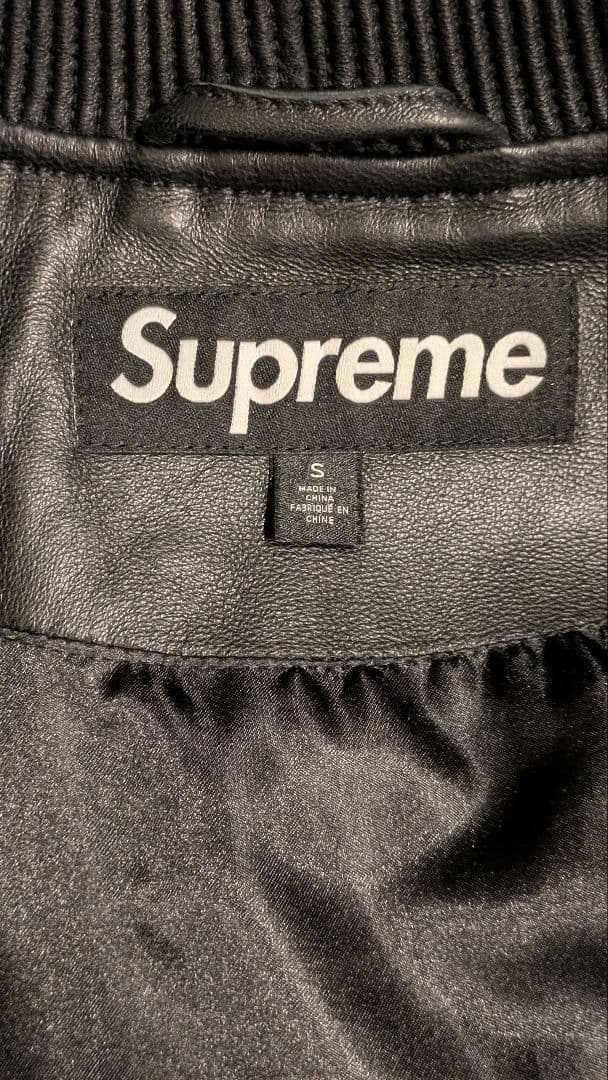 ジャケット・アウター Supreme Mister Cartoon Leather Jacket