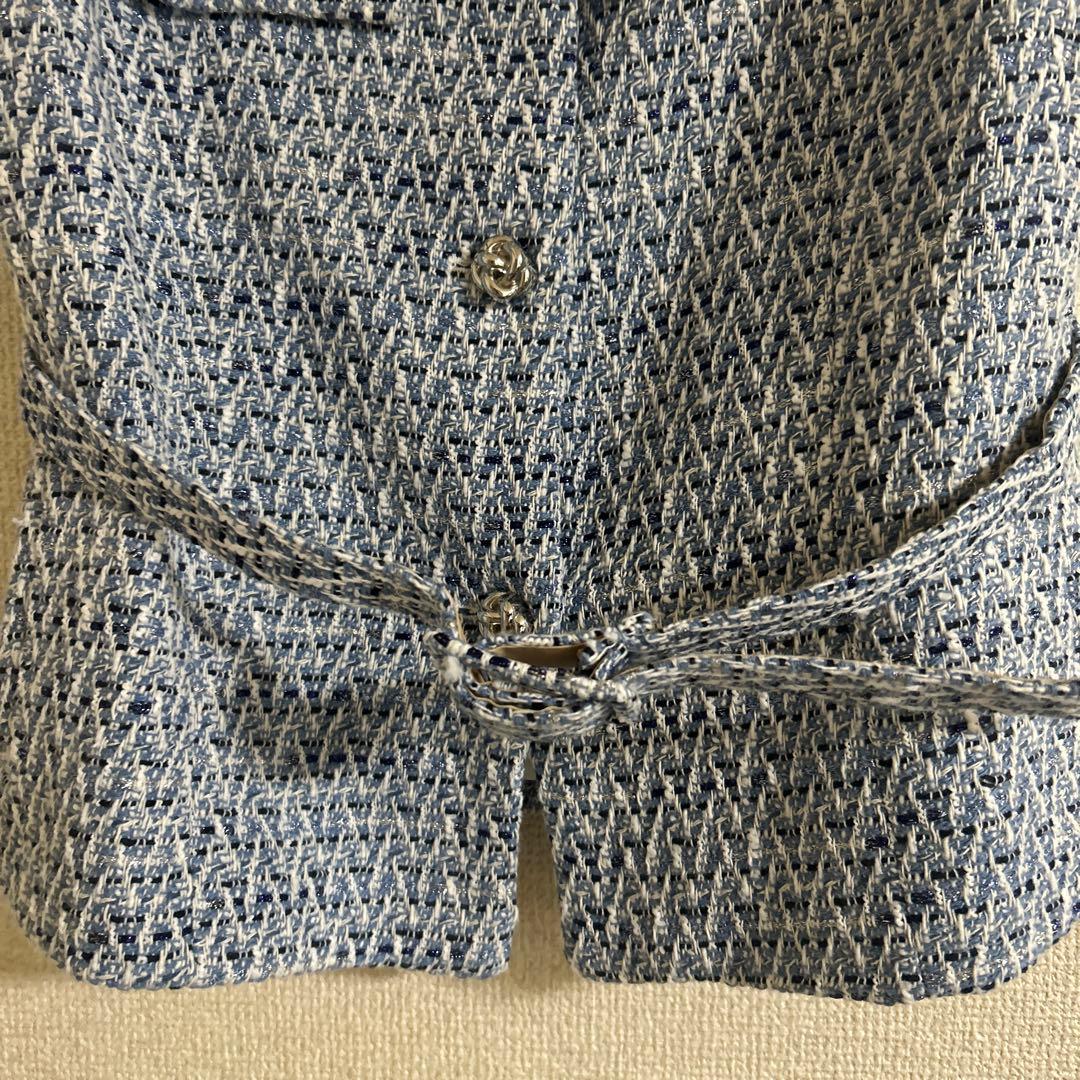 【美品】ZARA テクスチャーベスト　ベスト　トップス　ベルト付き