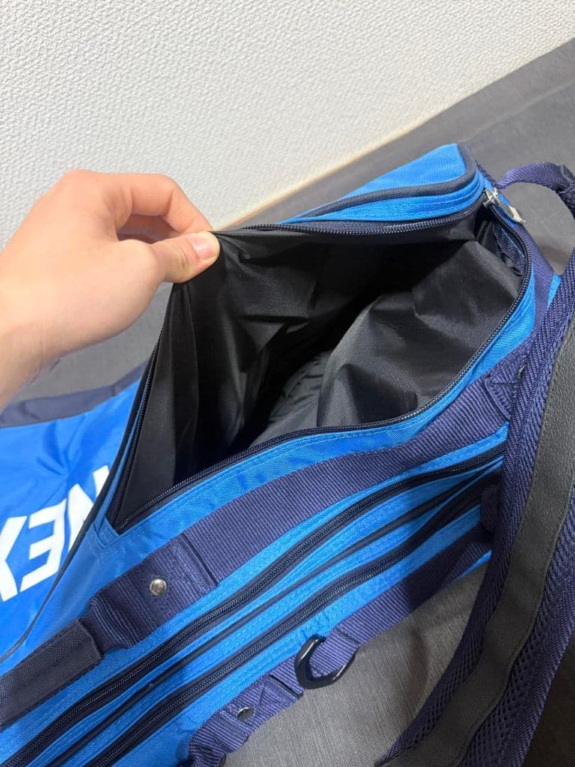 YONEX ラケットバッグ ブルー ショルダー付き 状態良好