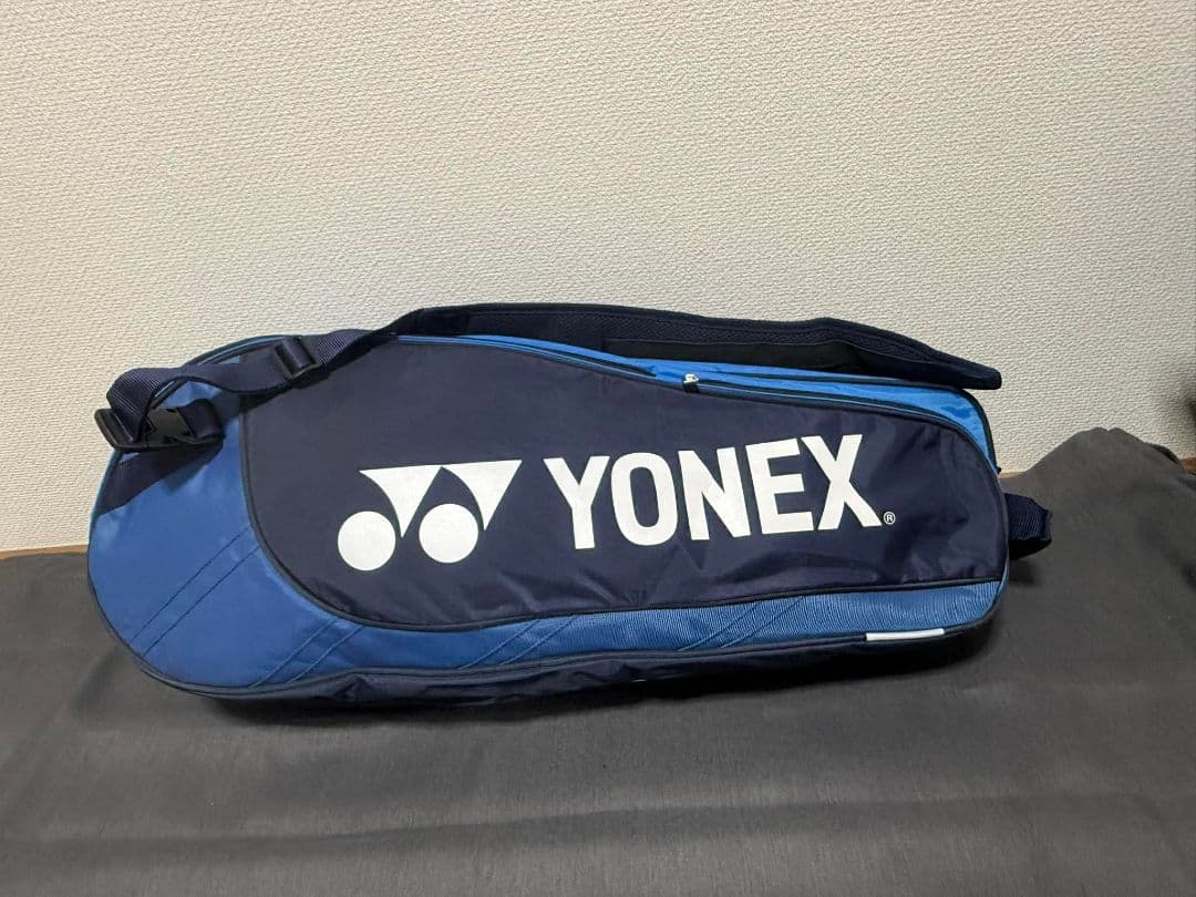 YONEX ラケットバッグ ブルー ショルダー付き 状態良好