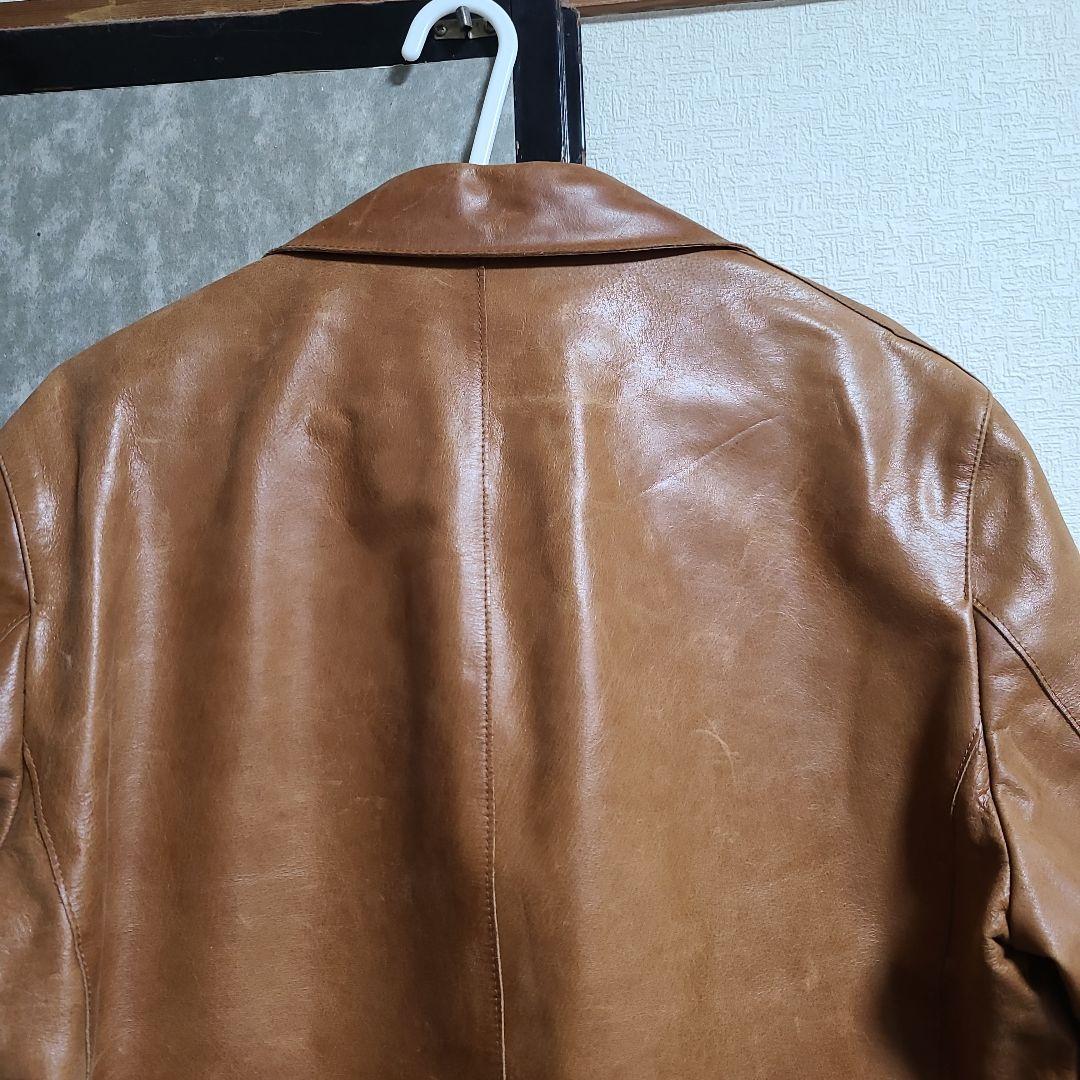 United arrows cow leather テーラードジャケット　茶