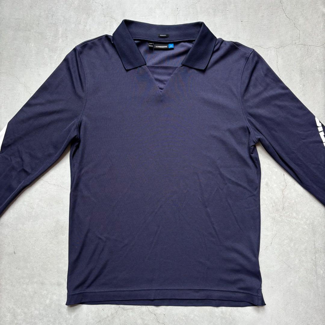 J.LINDEBERG ジェイリンドバーグ ポロシャツ ロゴ バックブリッジ M
