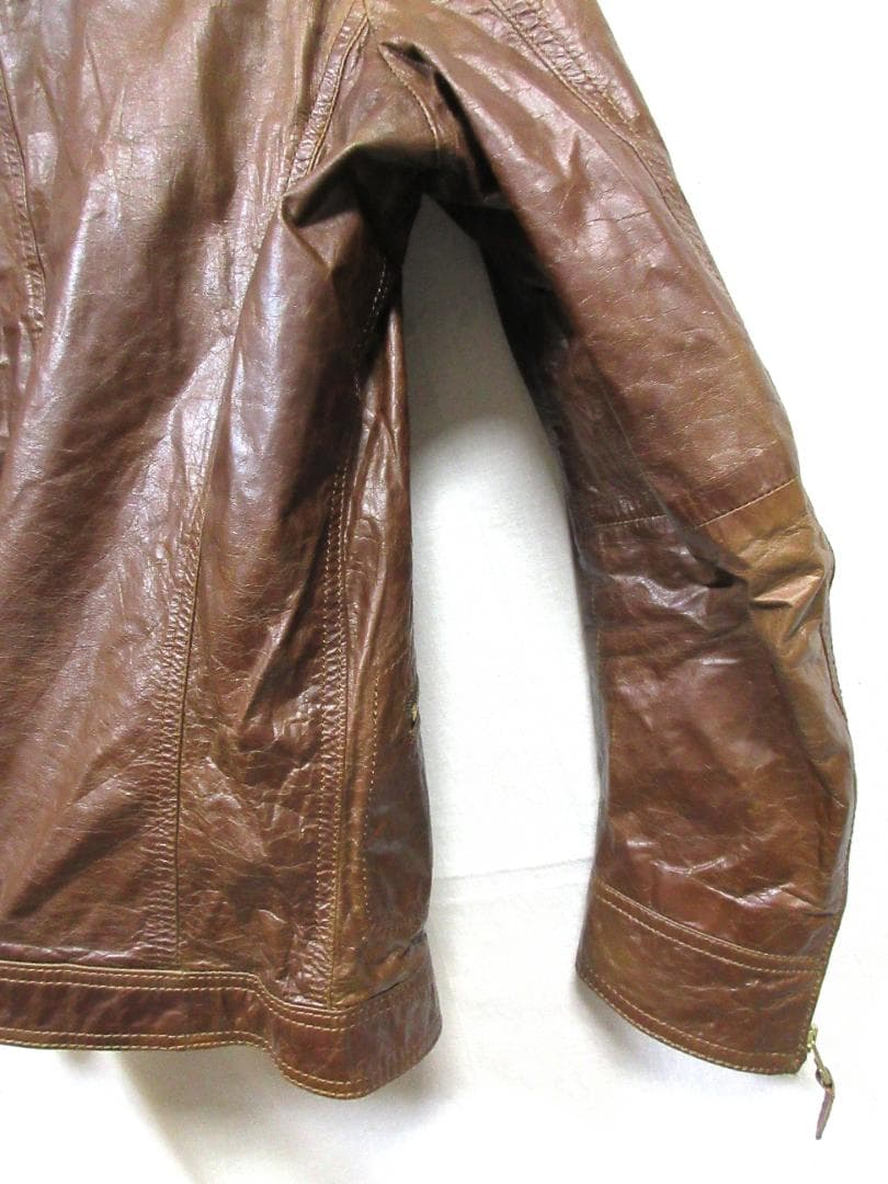 G*n様 アダムエロペ　馬革　ホースレザー　ヴィンテージ加工　レザージャケット試
