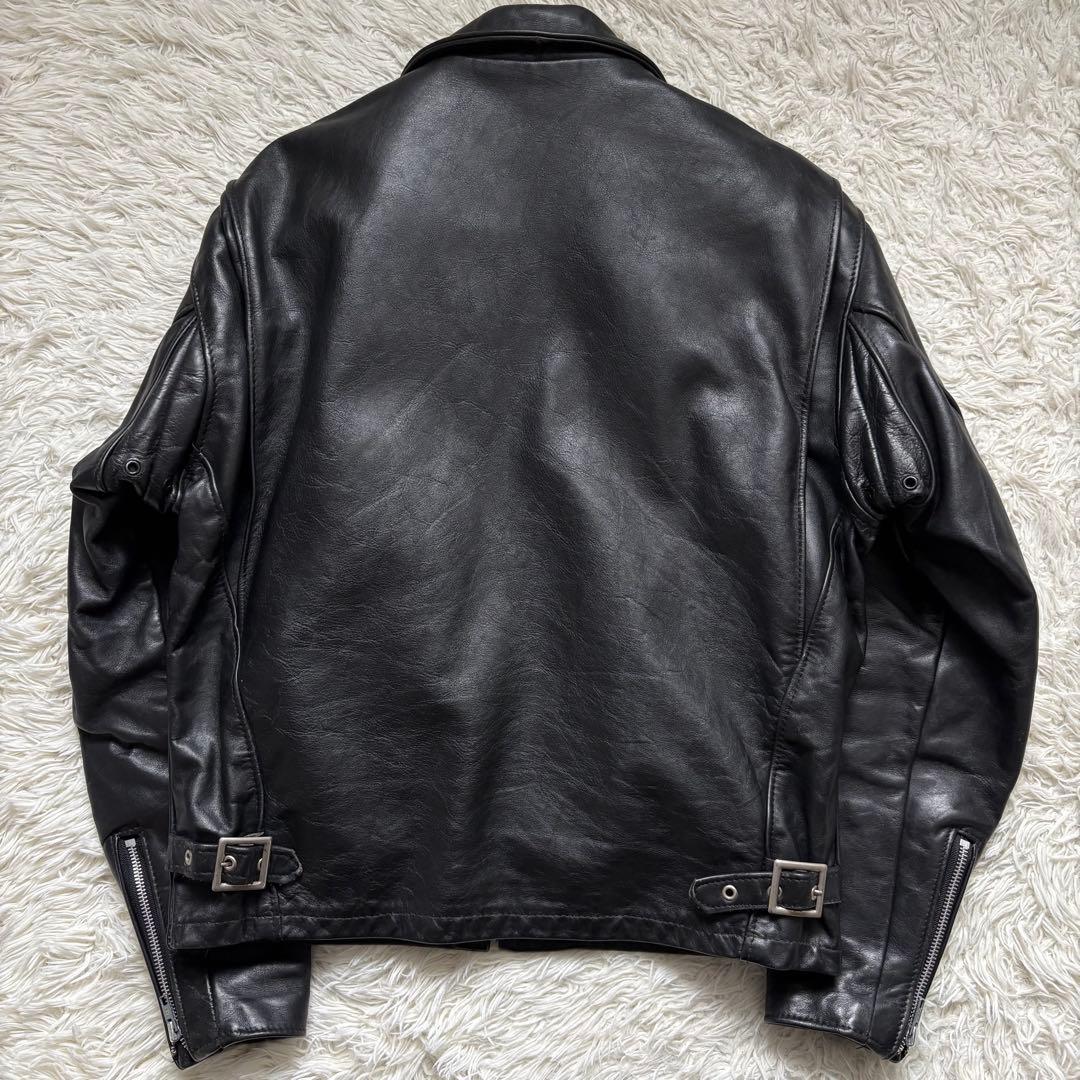 schott 642 レザージャケット　シングルライダース　USA製 40 黒