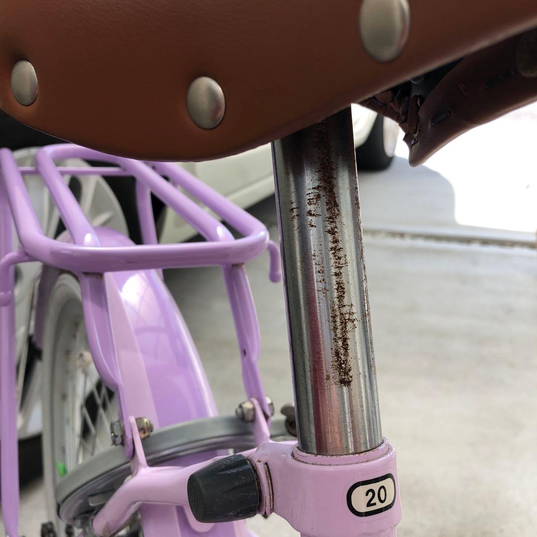 【引取のみ】ダイワサイクル　子供　自転車　20インチ　パープル