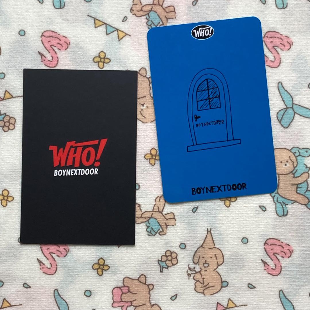 BOYNEXTDOOR テサン WHO サノク 限定 トレカ2枚