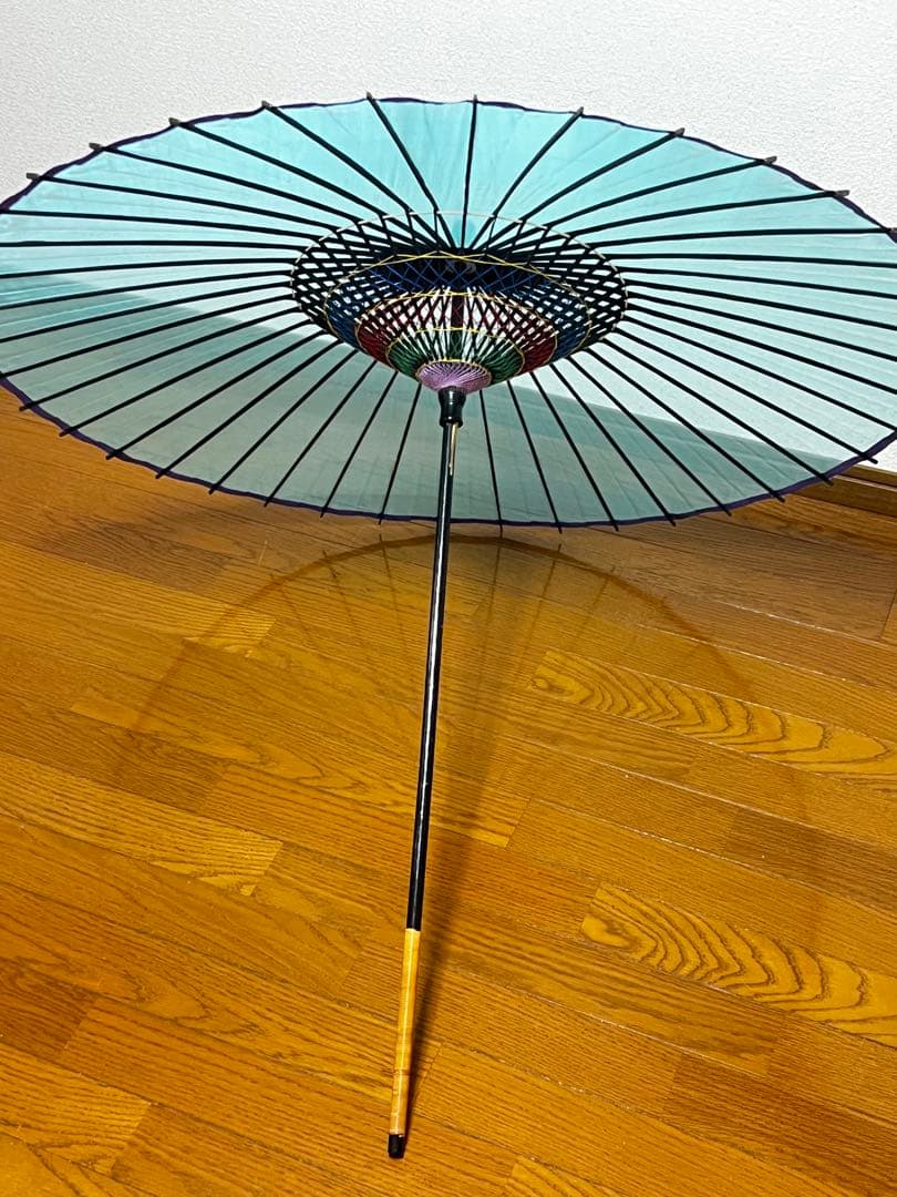 舞踊傘 青緑色 90cm