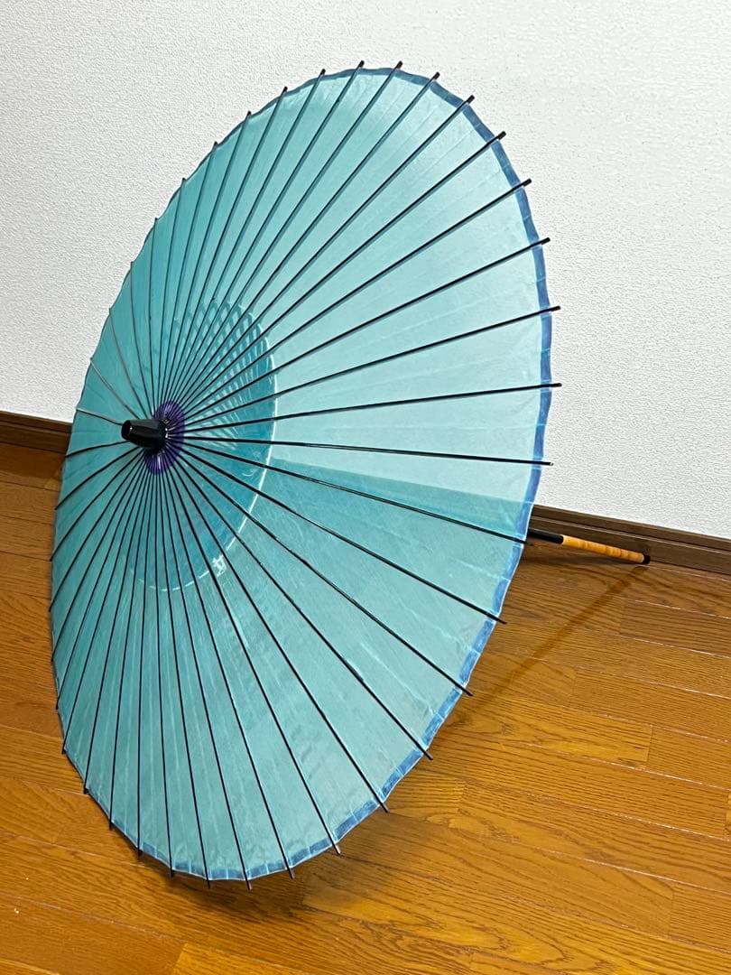 舞踊傘 青緑色 90cm