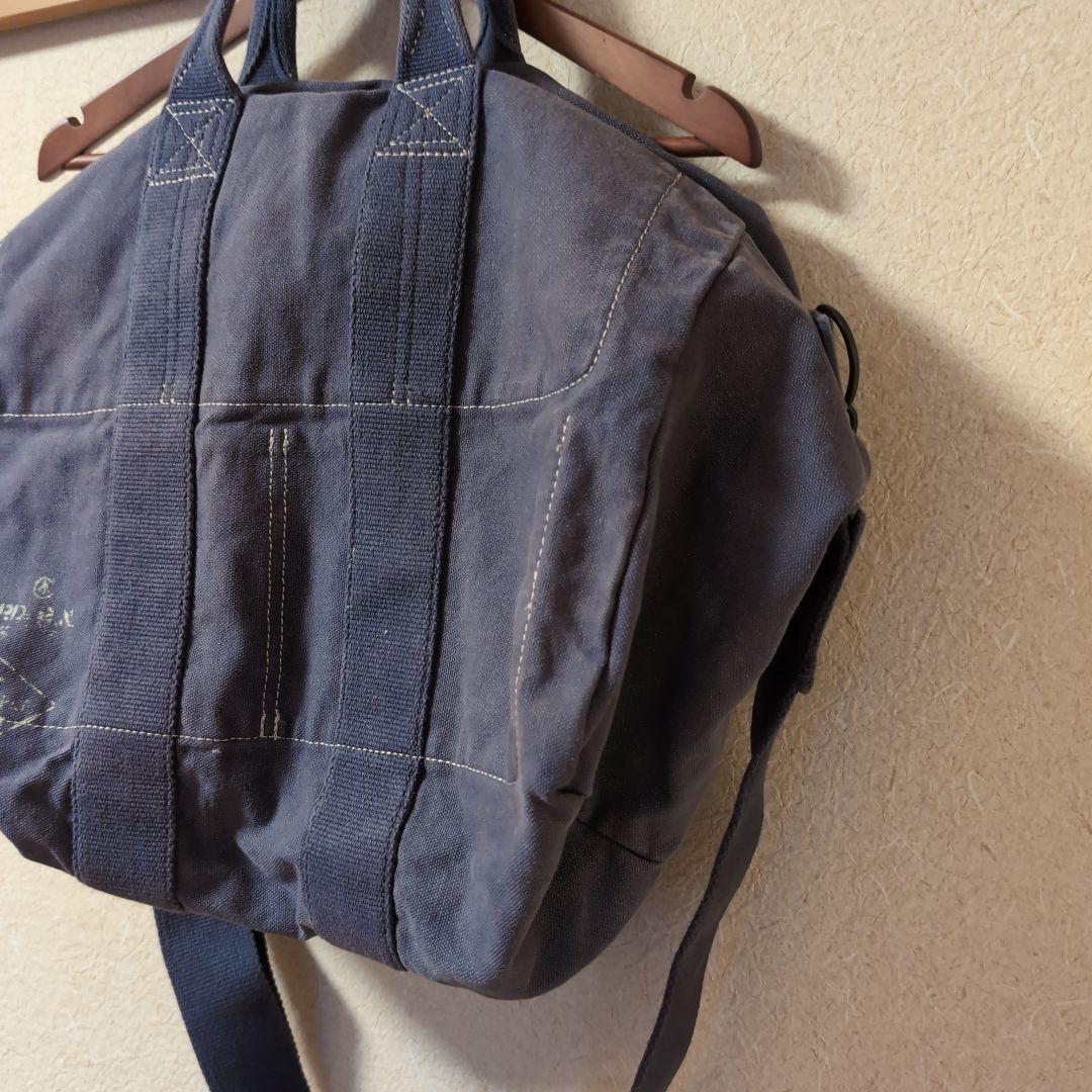 希少　ラルフローレン　デニム＆サプライのネイビー キャンバス トートバッグ