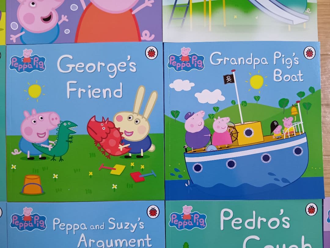 正規品 新品 Peppa Pig 10冊 大きい絵本 CD付 幼児 洋書 英語