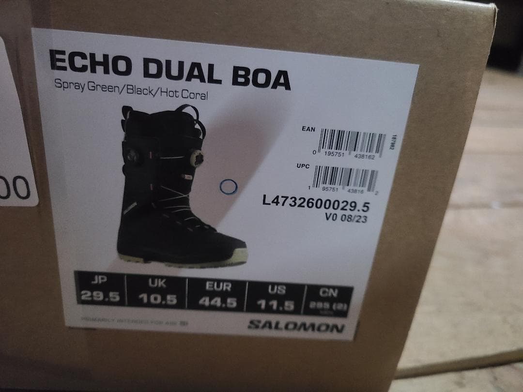 新品 29.5 SALOMON ECHO DUAL BOA 2025年