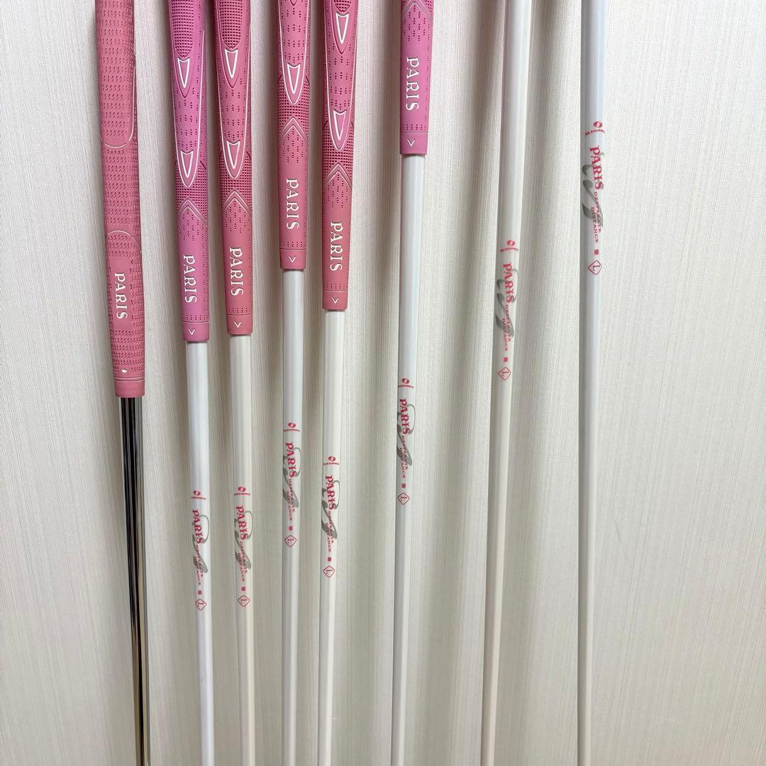 【豪華8本】PARIS レディース ゴルフセット 初心者向け ピンク