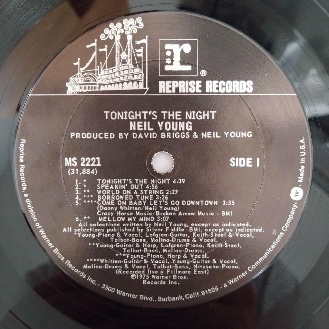 Neil Young Tonight's the Night レコード