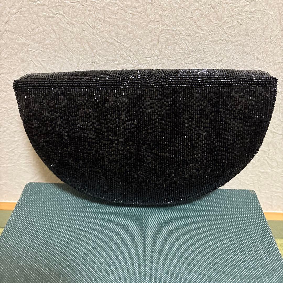 ビーズリボン柄　パーティーバッグ