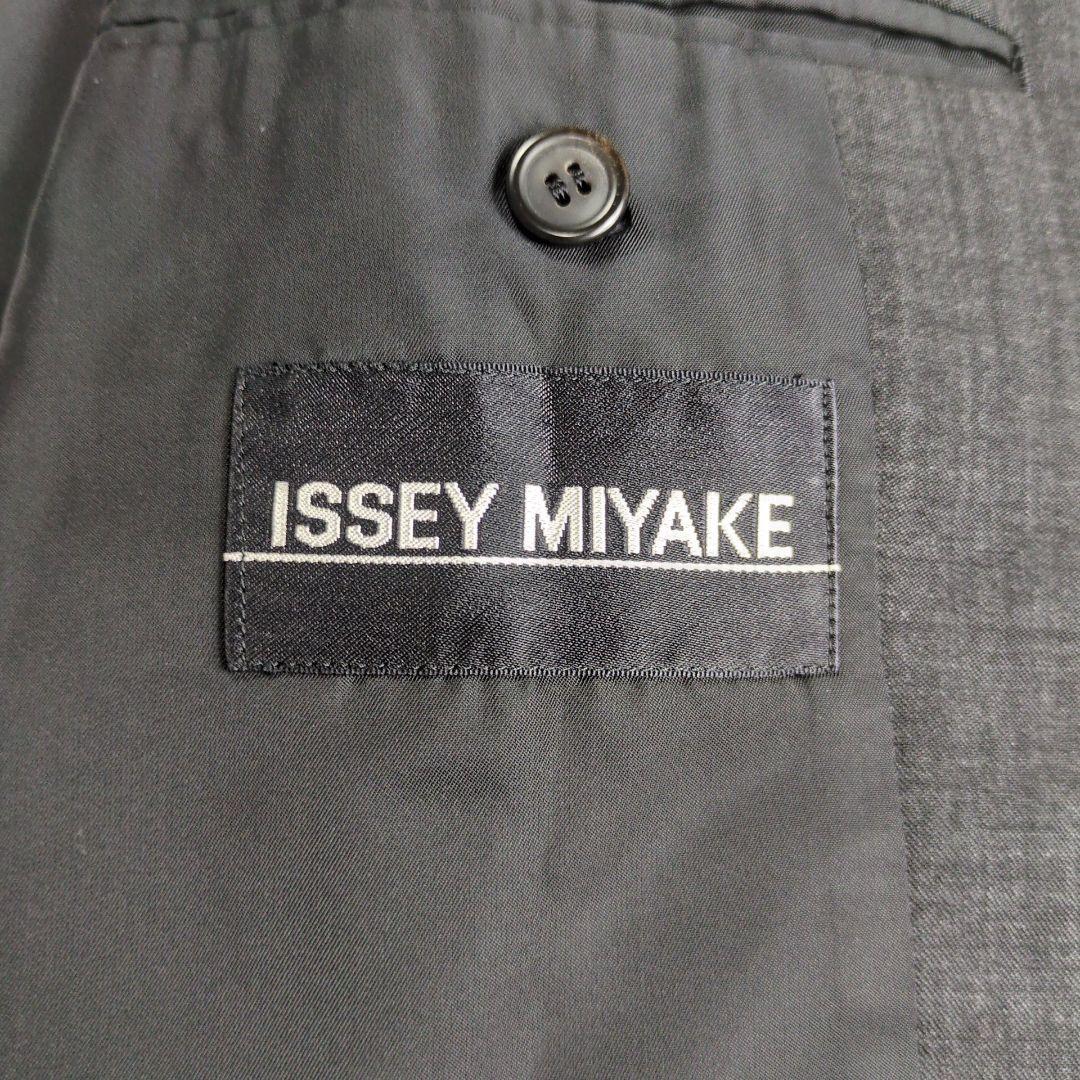 【美品】イッセイミヤケ 90's マオカラージャケット スラックス セットアップ