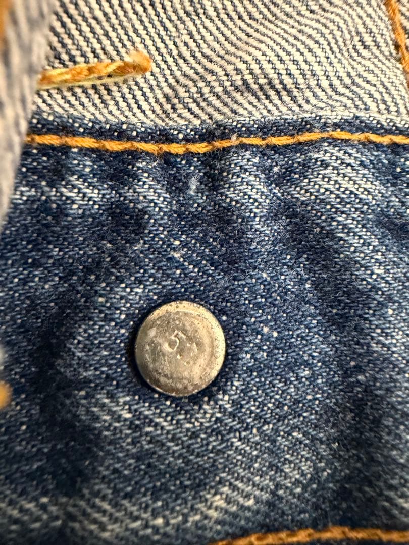 【激レア】Levis 70505 70s 横ケアタグ レインボーステッチ M-L