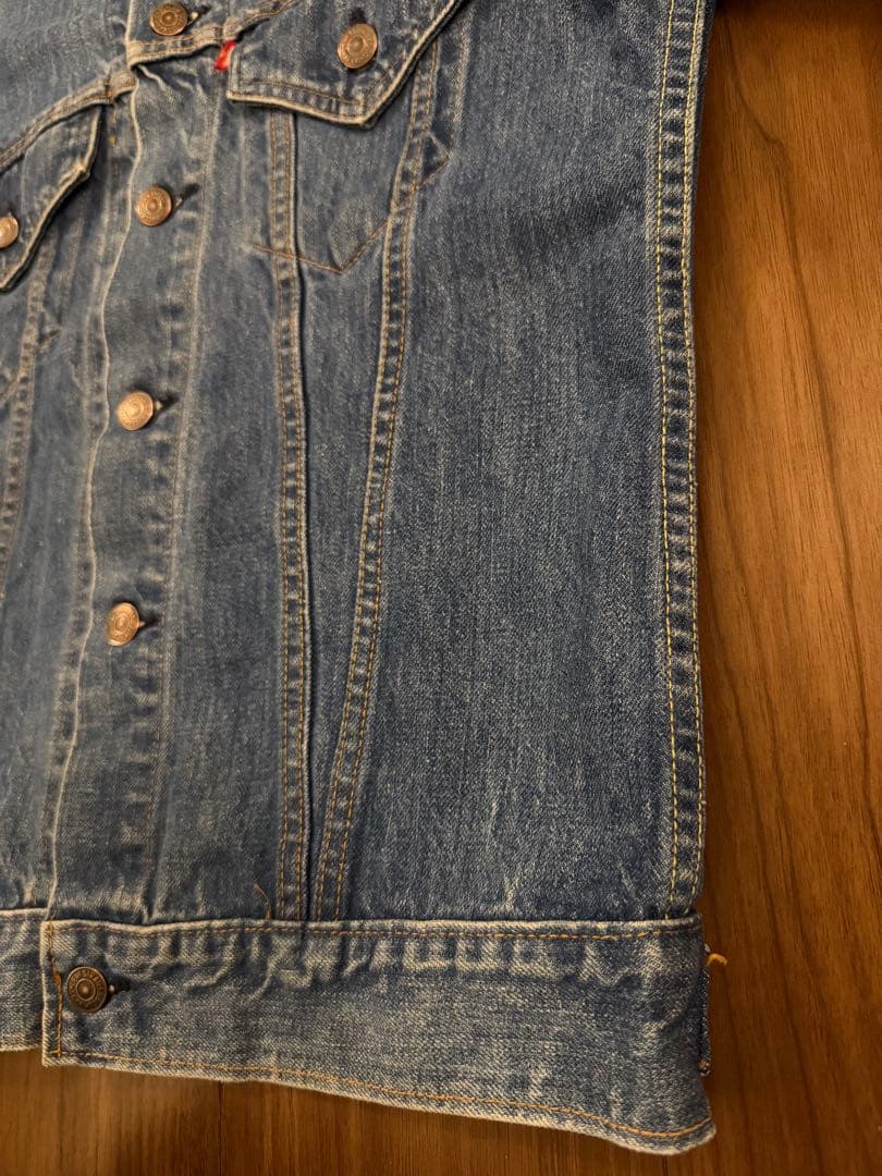 【激レア】Levis 70505 70s 横ケアタグ レインボーステッチ M-L