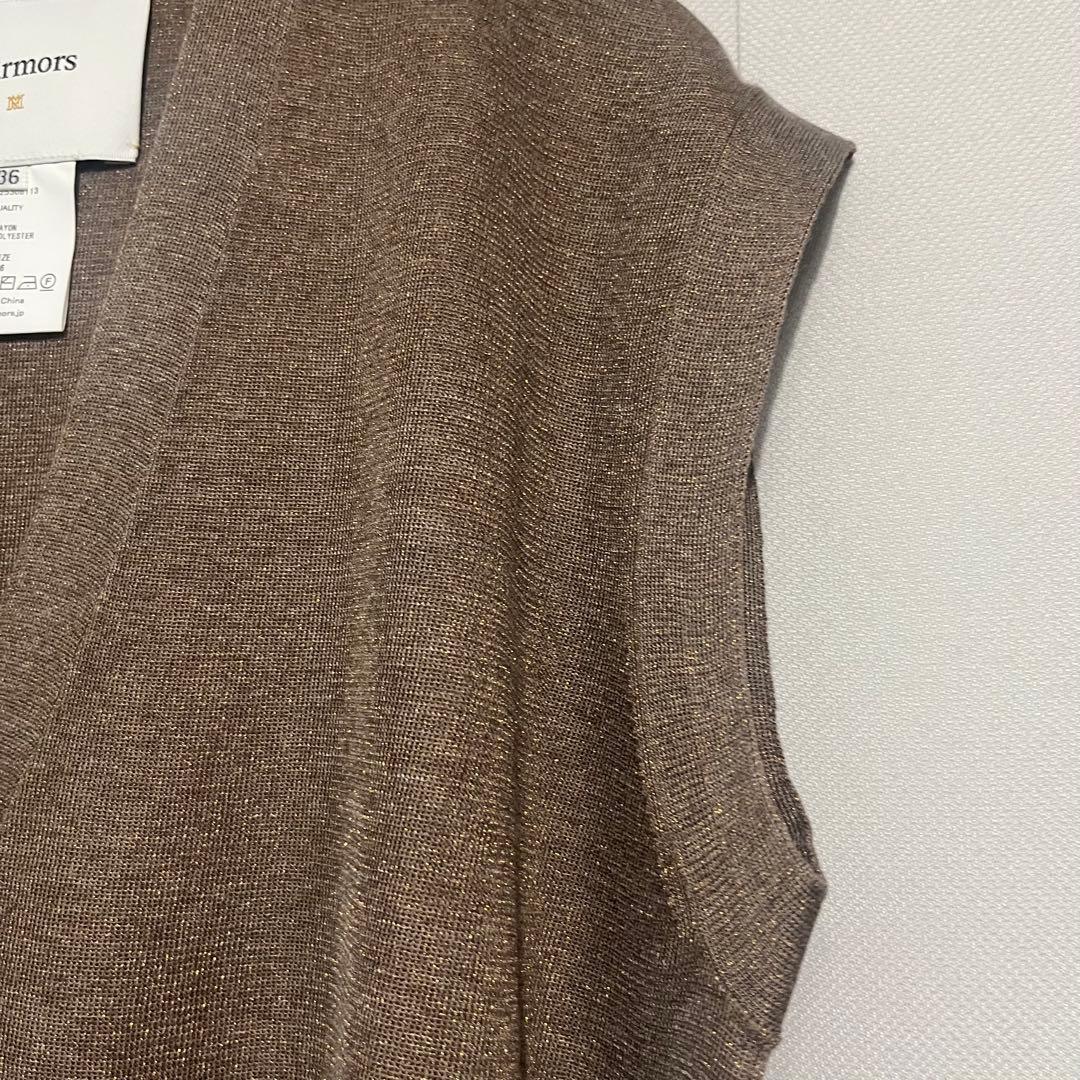 マルモア 【新品】MICA&DEALニットベストカーデ