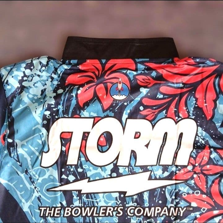 日本未発売✨STORM　ストーム【日本サイズL】ブルー　海　ボウリング　大きめ