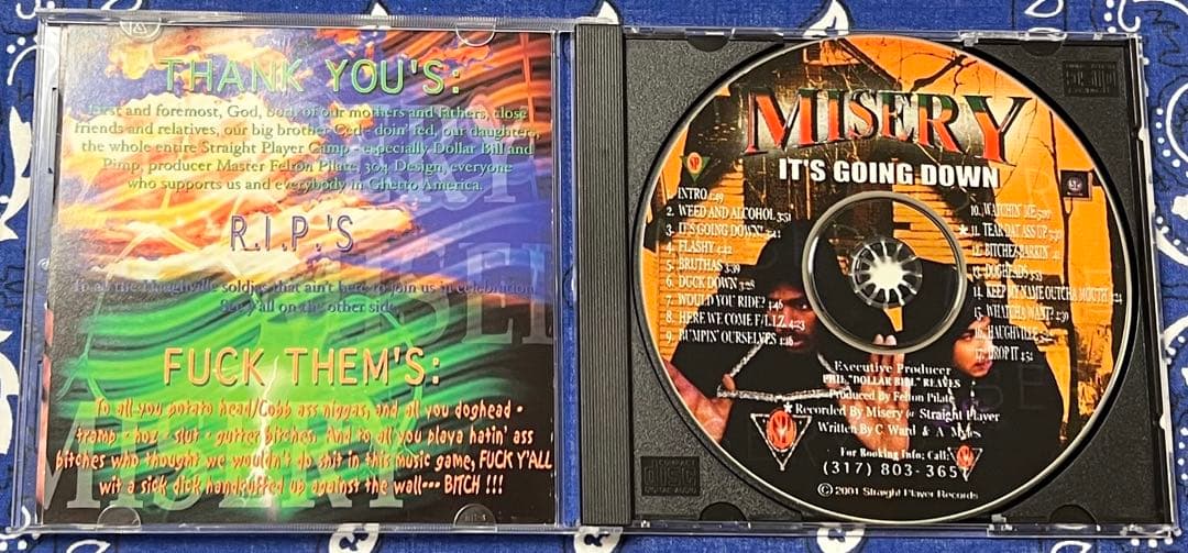 洋楽 MISERY / IT'S GOING DOWN g-rap g-funk