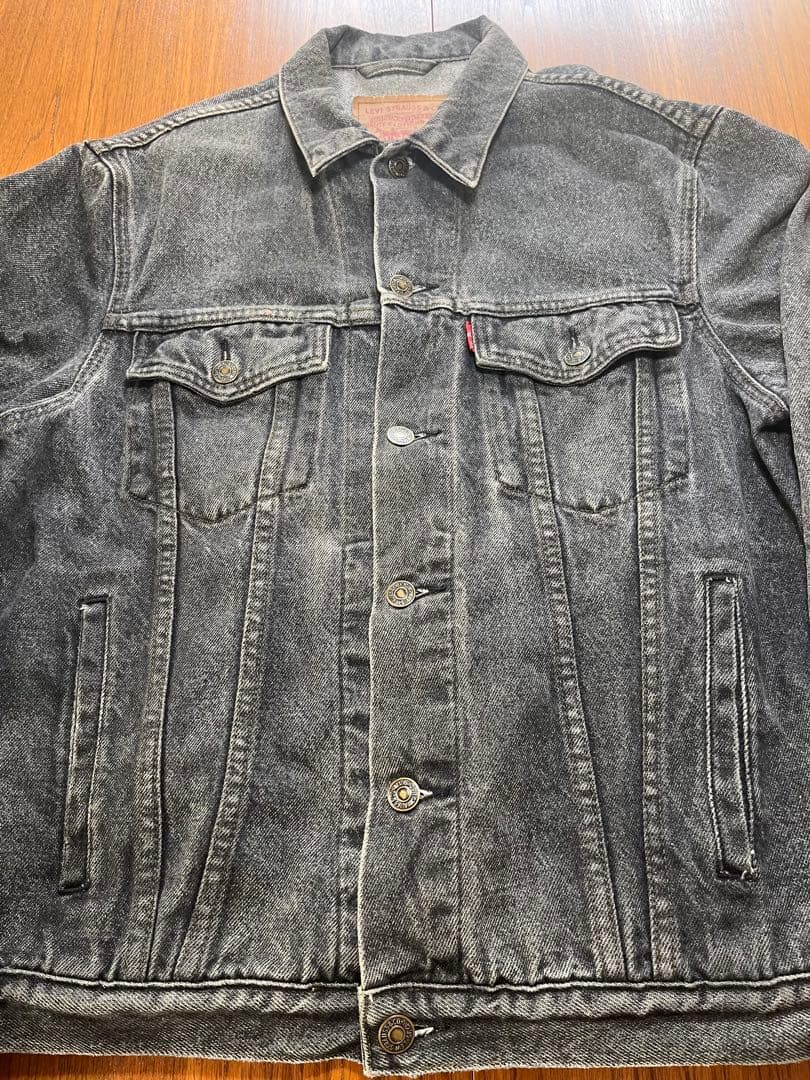 90's 先染め！LEVI'S 70503-0258 ブラックデニムジャケット