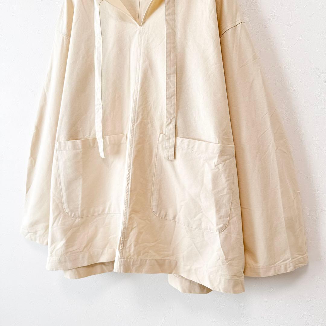美品 MANOF CLANE アノラックワイドパーカー Vネック ゆったり