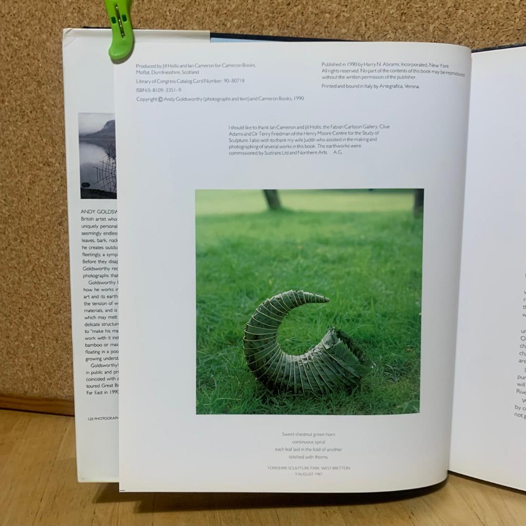 洋書 ANDY GOLDSWORTHY / A Collaboration