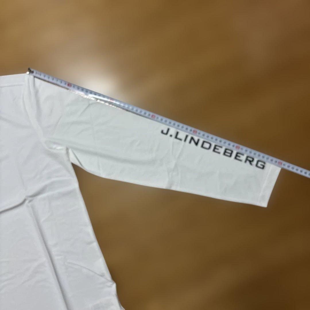 ☆新品☆J.Lindeberg ジェイリンドバーグホワイト ハイネックシャツ L