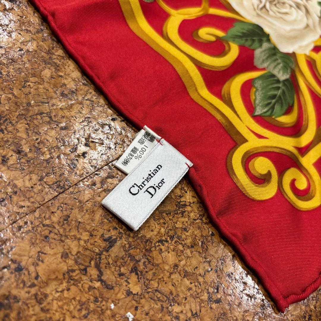 Christian Dior シルク総柄スカーフ ストール ショール　ディオール