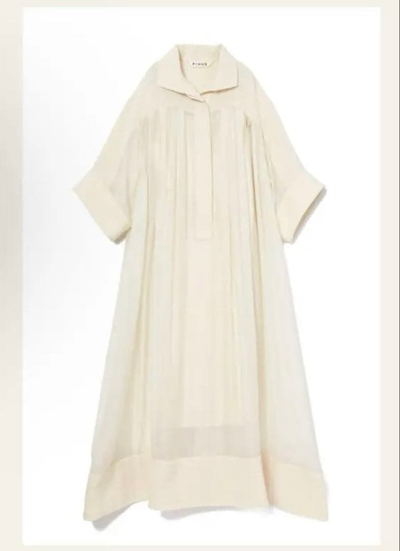 【新品】Mサイズ ステッチヘムシアーワンピース
